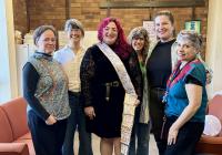 Yasmine Gomez with committee members