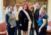 Yasmine Gomez with committee members